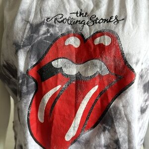 Rolling Stones size XS tie die crop top 2022